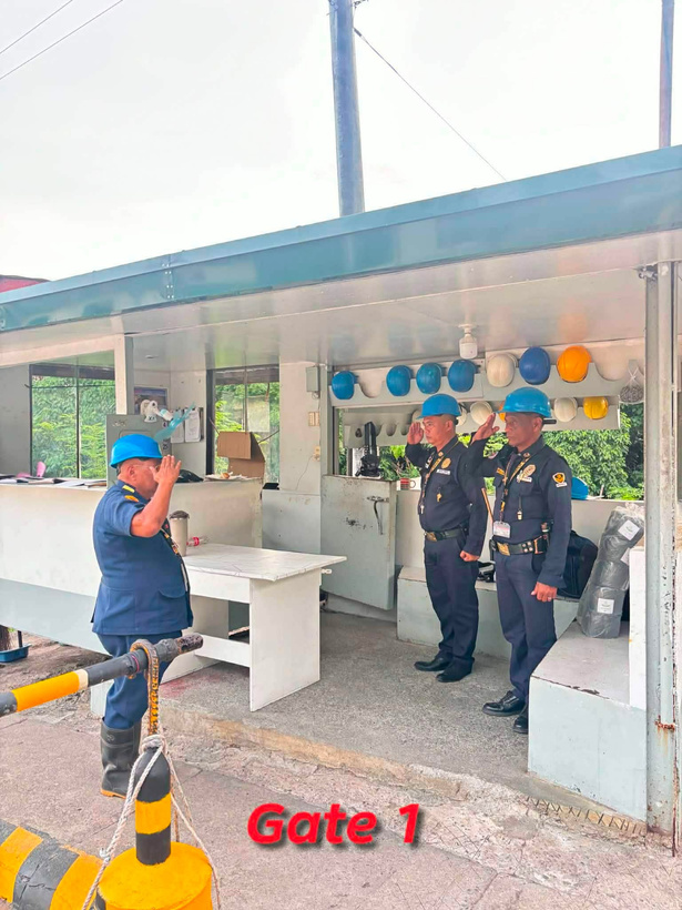 Gripmax security personnel at post
